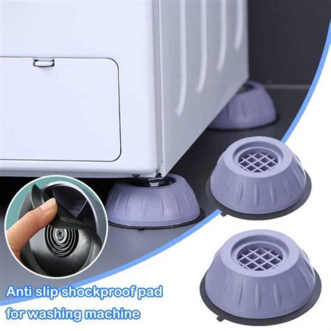 1 4X Washing Machine Support Mat Anti Vibration Leg Stopper Foot Pad