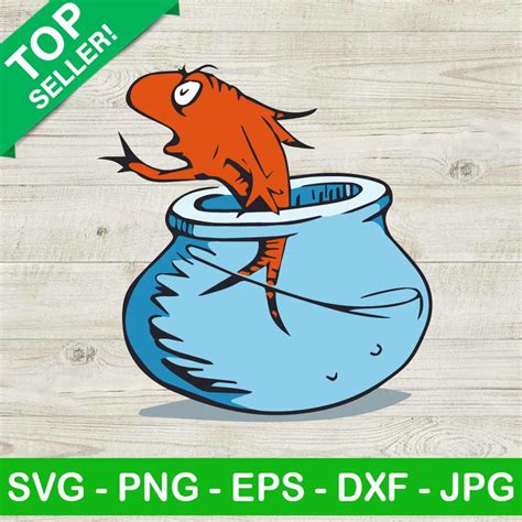 Dr Seuss One Fish Red Fish SVG Dr Seuss Day SVG Read Across America