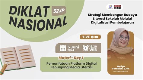 Diklat Nasional Jp Strategi Membangun Budaya Literasi Sekolah