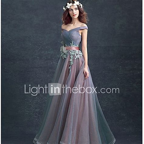 Elegant Floor Length Lace Tulle Prom Dress By Armk