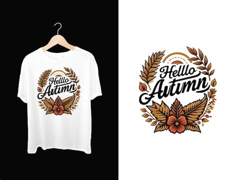 Fall Autumn Design Tshirt Design Premium Ai Generated Vector