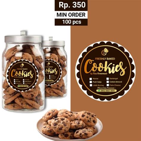 Stiker Label Contoh Desain Stiker Cookies Koleksi Gambar