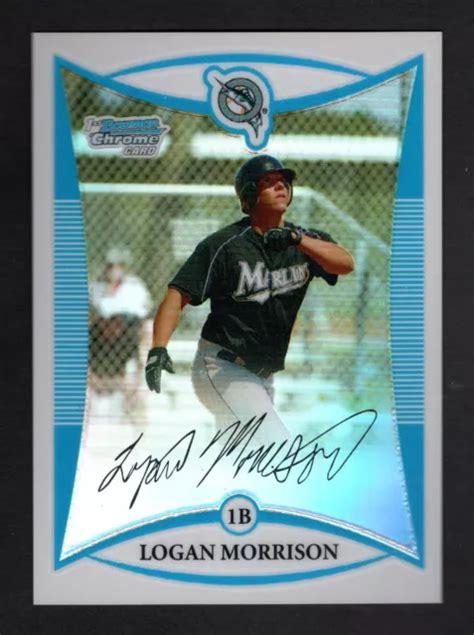 Bowman Chrome Prospects R Fracteur Bcp Logan Morrison Florida