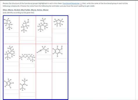 Solved Review The Structure Of The Functional Groups Highlighted In Course Hero