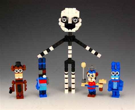 Lego Five Nights At Freddy S Characters By Brickbum Animatronicos