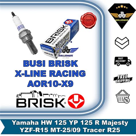 Brisk Busi Motor X Line Racing Yamaha R R Mt Mt Tracer Hw Yp