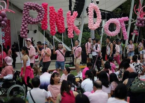 Hong Lim Park Decked In Pink As Thousands Celebrate 1st Pink Dot Sg