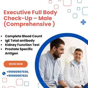 Executive Full Body Checkup Male Comprehensive Medintu