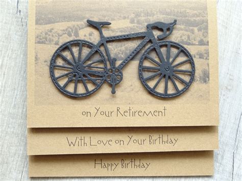 Cycling Card 3 D Bike Greetings Card Etsy