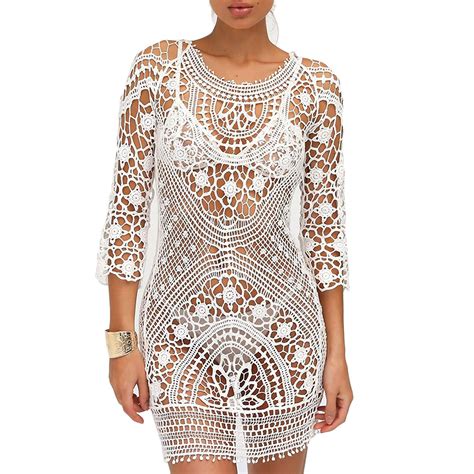 Robe De Plage Femme Ete Pareo Sarong Cache Maillots Boheme Robe Cache Maillot De Bain Bikini