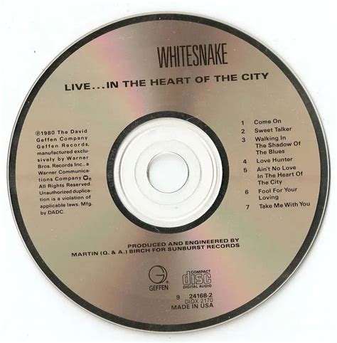 Whitesnake Live In The Heart Of The City 1980 Avaxhome