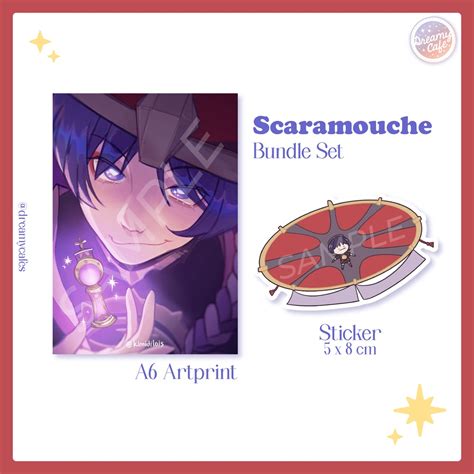 Jual Scaramouche Art Print And Sticker Set Shopee Indonesia