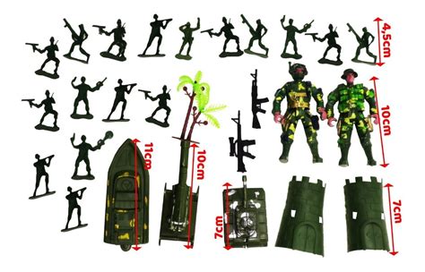 Kit Boneco Soldado Plastico Exercito Militar Miniatura Bag Mercado Livre