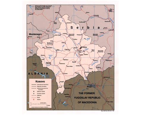 Maps Of Kosovo Collection Of Maps Of Kosovo Europe Mapsland