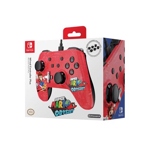 Nintendo Switch Wired Controller PLUS - Super Mario Odyssey 2 | Brutal Gamer