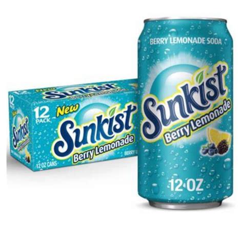 Buy Sunkist USA Berry Lemonade Cans 12x355ml The Kandy King