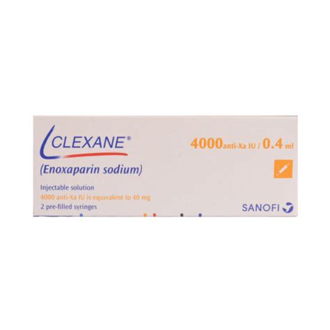 Clexane Inj 40mg Time Medical