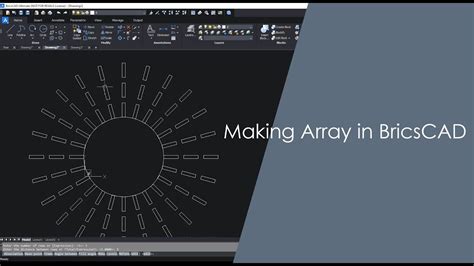 Making Rectangular Polar And Path Array In BricsCAD YouTube