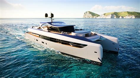 This Curvaceous 140 Foot Hybrid Catamaran Is Powered By Ai