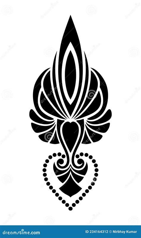 Traditional Indian Motif for Invite or Greeting Card Stock Vector ...