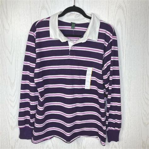 Wild Fable Long Sleeve Purple And Lavender Striped Depop