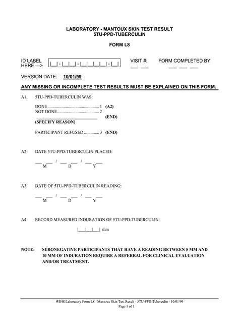 Tb Test Lot Number 1999 2025 Form Fill Out And Sign Printable Pdf Template Airslate Signnow