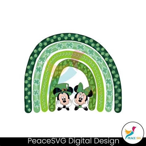 Disney St Patricks Day Mickey Minnie Png Files For Cricut Peacesvg