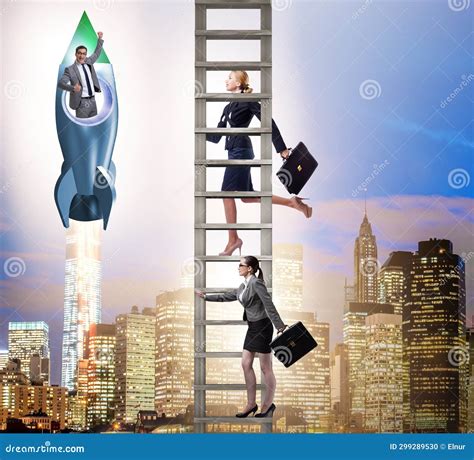 Concepto De Igualdad De Oportunidades De Carrera Para Hombres Y Mujeres