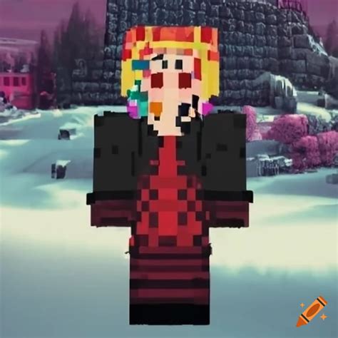 Lil Skies Minecraft Skin Style Character On Craiyon