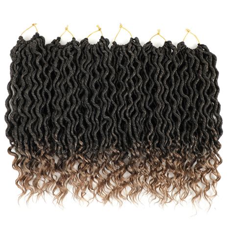 Lihui Goddess Locs Crochet Hair For Black Women Curly Faux Locks