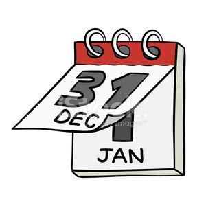 Neujahr Flip Kalender Cartoon Stock Clipart Lizenzfreie Freeimages