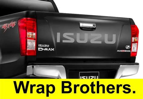 Isuzu D Max D Max Td Tailgate Side Decal Sticker Graphic Wd Pickup