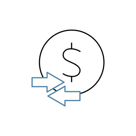 Transaction Concept Line Icon Simple Element Illustration Transaction