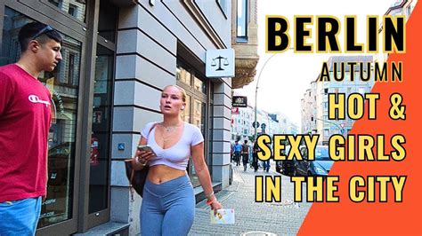 Walking Tour Germany 🇩🇪 Sexy And Hot Girls In Berlin In The Hot Fall ☀️🍁