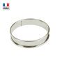 Cercle à tarte en inox 22 cm h 2 7 cm Bords Roulés Gobel