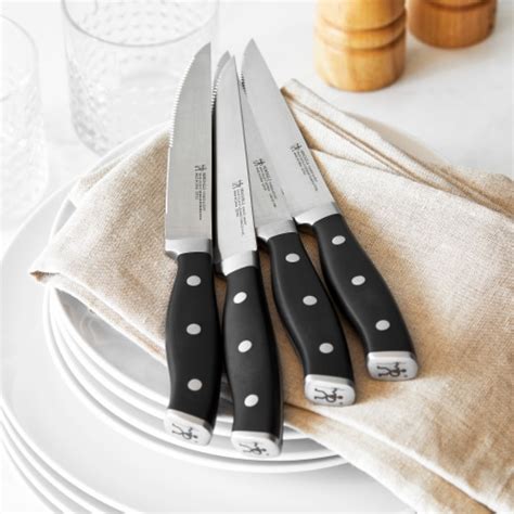 Henckels Forged Accent 4 Pc Steak Knife Set Black 4 Pc Fred Meyer