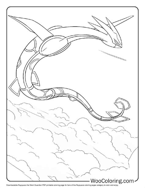 100 Rayquaza Coloring Pages Free Printable Pdf Woo Coloring