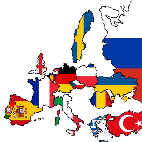 Map of countries where more than 10 million people live. : r/europe