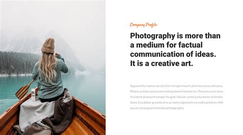 Pixelens Photography Portfolio Powerpoint Template Presentation