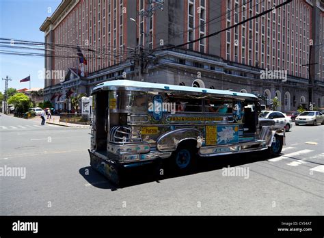 Typical Jeepney In Manila Philippines Stock Photo Alamy