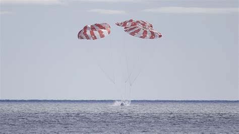 Orion Back On Earth Nasas Lunar Capsule Splashes Down After Its