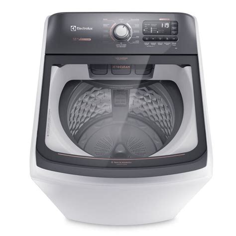 Maquina De Lavar Roupa Sem Agitador - Máquina De Lavar Electrolux 18kg Branca Premium Care Com Cesto Inox E ...