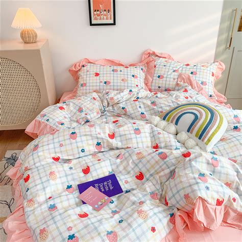 Cute Strawberry Bedding Set Pn3107 Pennycrafts