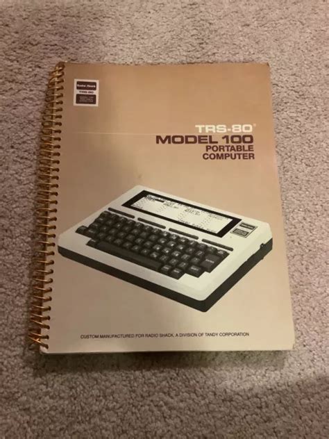 Radio Shack Trs Model Portable Computer Manual Book