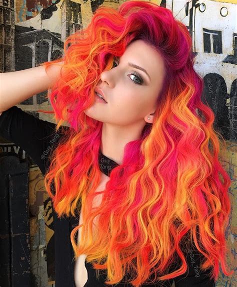 Sunset Orange Hair Color – Warehouse of Ideas