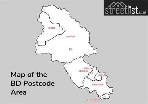 bd postcode area learn   bradford postal area