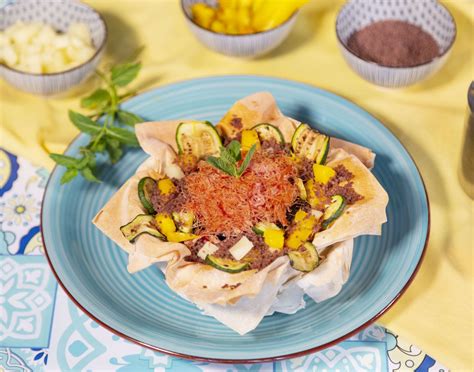 In Cucina Col Vitello Cestino Con Cous Cous Nero Insalata Di Carne E