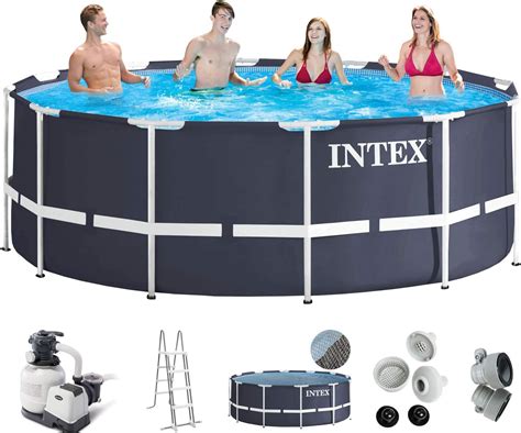 Intex Piscine tubulaire INTEX 3 66 x 1 22 m avec pompe à filtre