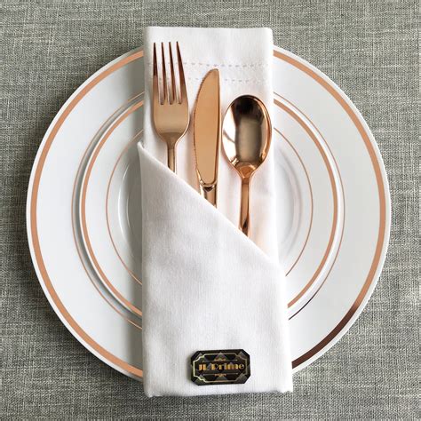 Disposable Wedding Plates Wedding Silverware Gold Plastic Silverware