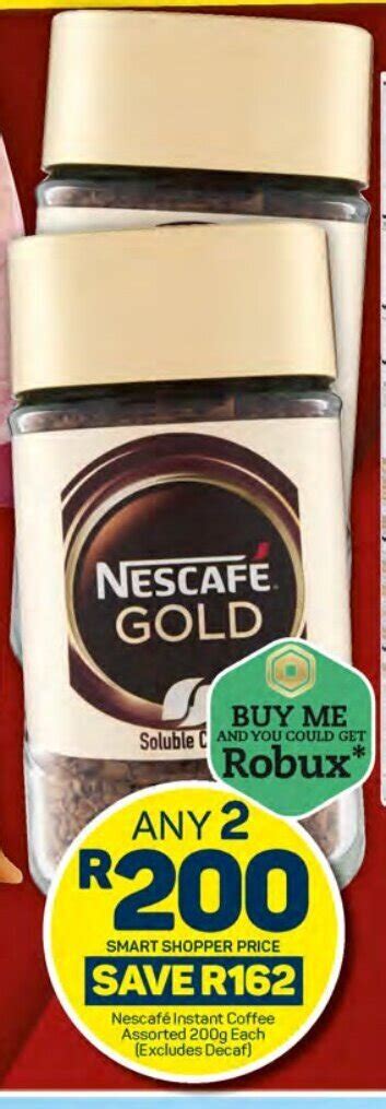 Nescaf Instant Coffee Assorted G Each Excludes Decaf Offer At